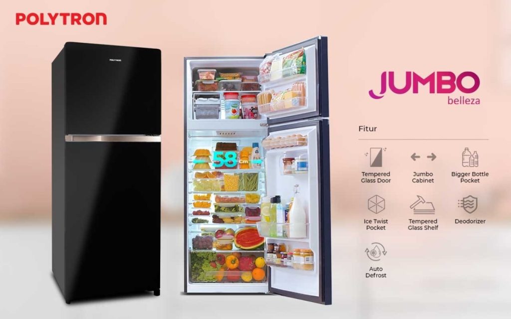 polytron-hadirkan-kulkas-belleza-jumbo-untuk-kapasitas-penyimpanan-fleksibilitas-ruang