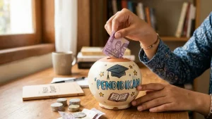 Orang tua menyiapkan dana pendidikan anak untuk kebutuhan sekolah